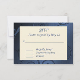 Denim Response Card RSVP Karte