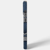 Denim & Rhinestones Chic Case-Mate iPhone Hülle (Rückseite / Links)