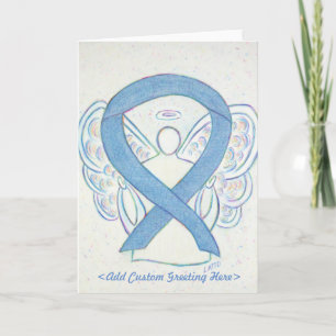Denim Ribbon Angel Grußkarte Karte
