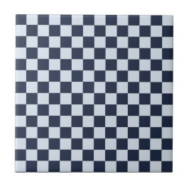 Denim rinse checkerboard pattern fliese