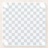 Denim rinse checkerboard pattern glasuntersetzer (Rückseite)