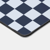 Denim rinse checkerboard pattern schreibtischunterlage (Ecke)