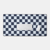Denim rinse checkerboard pattern schreibtischunterlage (Tastatur & Maus)