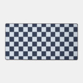 Denim rinse checkerboard pattern schreibtischunterlage (Vorderseite)