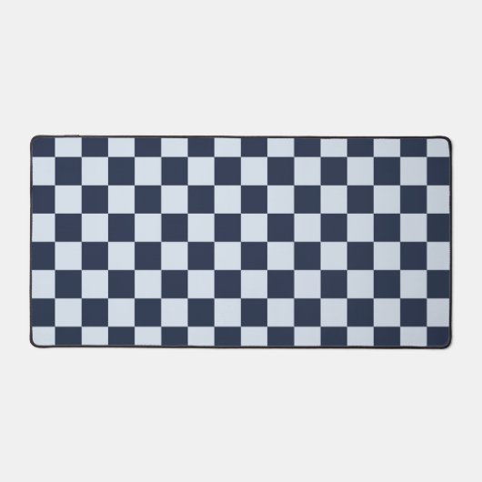 Denim rinse checkerboard pattern schreibtischunterlage (Vorderseite)