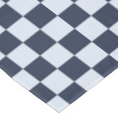 Denim rinse checkerboard pattern tischdecke (Schrägansicht)