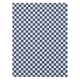 Denim rinse checkerboard pattern tischdecke