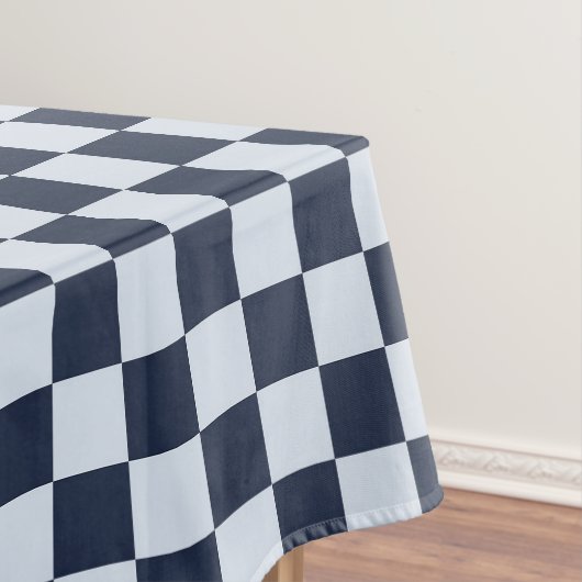 Denim rinse checkerboard pattern tischdecke (Beispiel)