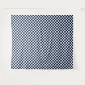 Denim rinse checkerboard pattern wandteppich (Vorderseite (Horizontal))