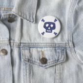 Denim-Schädel Button (Beispiel)