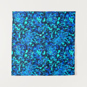 Denim seamless pattern. Denim floral background. B Wandteppich (Vorderseite (Horizontal))