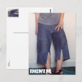 Denim Series 11 Culottes Postkarte (Vorne/Hinten)