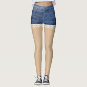 Denim Shorts Leggings Lace (Vorderseite)