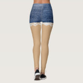 Denim Shorts Leggings Lace (Rückseite)