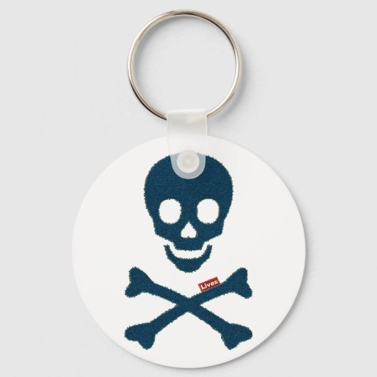 Denim-Skin Schlüsselanhänger (Vorderseite)