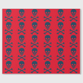 Denim Skull Geschenkpapier (Flach)