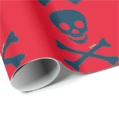 Denim Skull Geschenkpapier (Rolleneckpunkt)