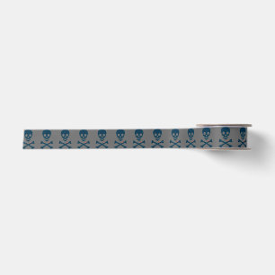 Denim Skull Satinband