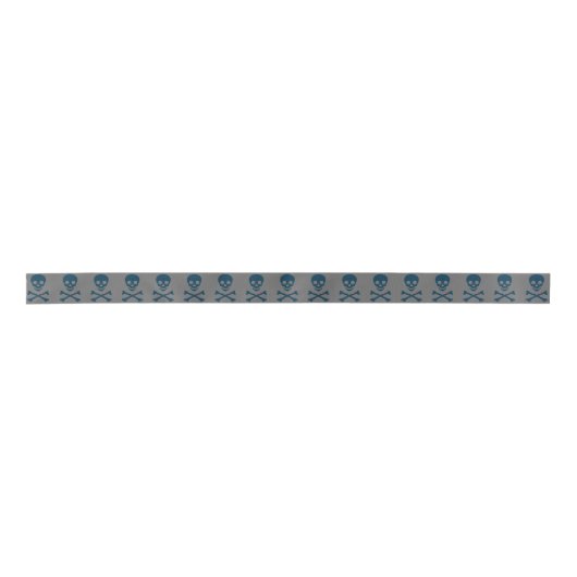 Denim Skull Satinband (Vorderseite)