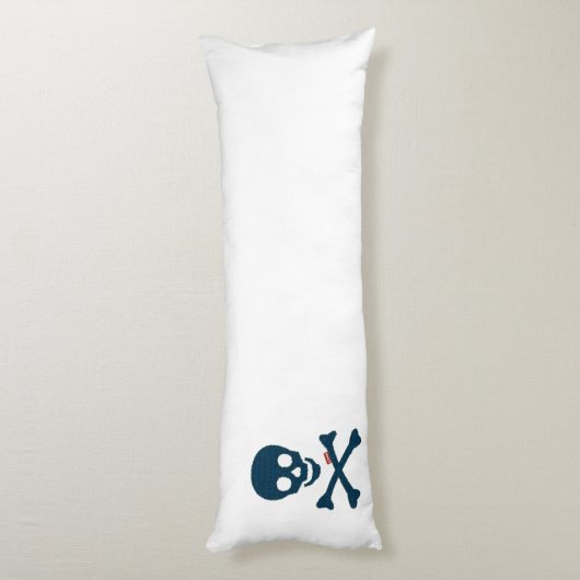 Denim Skull Seitenschläferkissen (Rückseite (Vertikal))