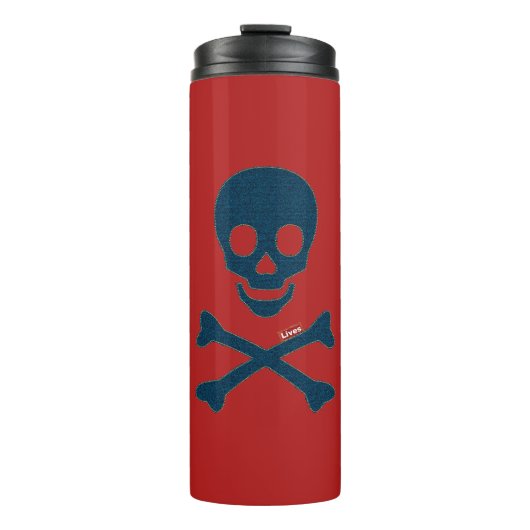 Denim Skull Thermosbecher (Vorderseite)