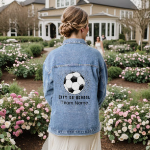 Denim Soccer Fußball Thema HAMbWG Jeansjacke