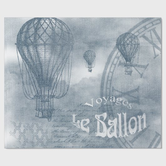 Denim Steampunk Geschenkpapier (Flach)