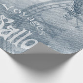 Denim Steampunk Geschenkpapier (Ecke)