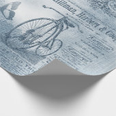 Denim Steampunk Geschenkpapier (Ecke)