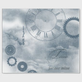 Denim Steampunk Geschenkpapier (Flach)