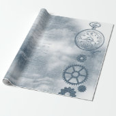 Denim Steampunk Geschenkpapier (Ungerollt)