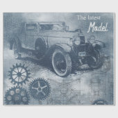 Denim Steampunk Geschenkpapier (Flach)