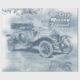 Denim Steampunk Geschenkpapier