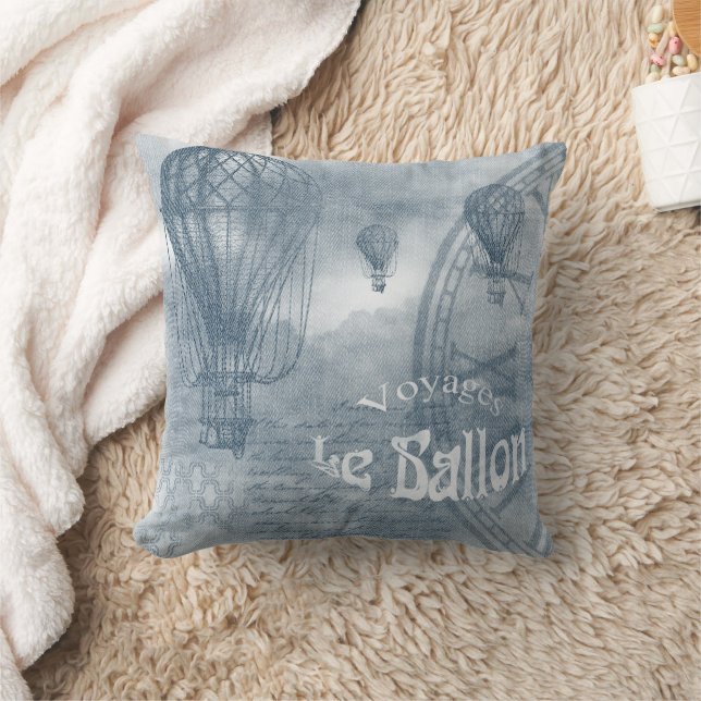 Denim Steampunk Kissen (Decke)