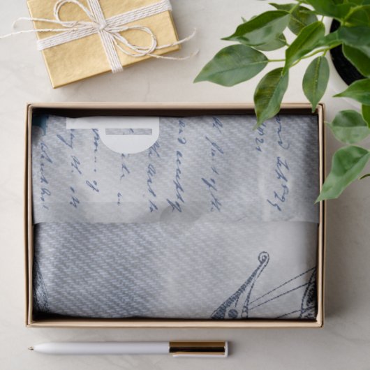 Denim Steampunk Seidenpapier (Geschenk)