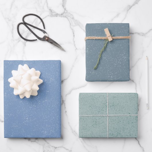 Denim Stil Geschenkpapier Set (Vorderseite)