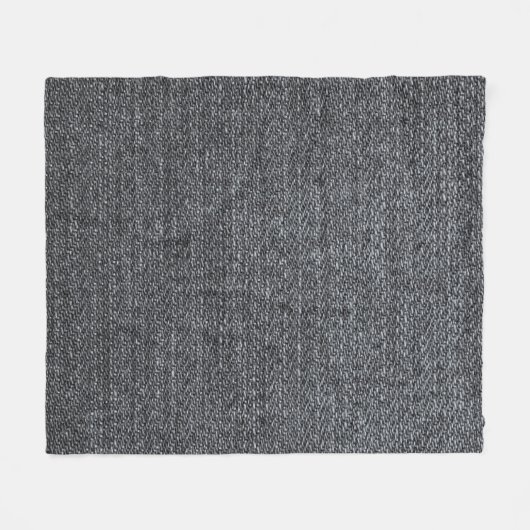 Denim Stoff Textur blaue Hose Fleecedecke (Vorderseite (Horizontal))