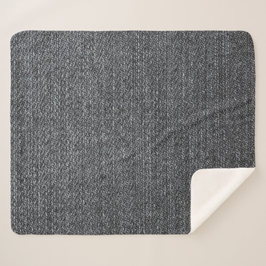 Denim Stoff Textur blaue Hose Sherpadecke (Vorderseite (Horizontal))