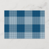 Denim Teddy Bear Baby Shower Diapper Raffle Begleitkarte (Rückseite)