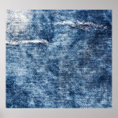 Denim Textur: blaue Jeans Hintergrund. Poster (Vorne)