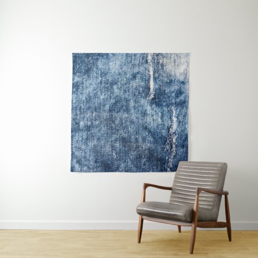 Denim Textur: blaue Jeans Hintergrund. Wandteppich (Beispiel (Horizontal))