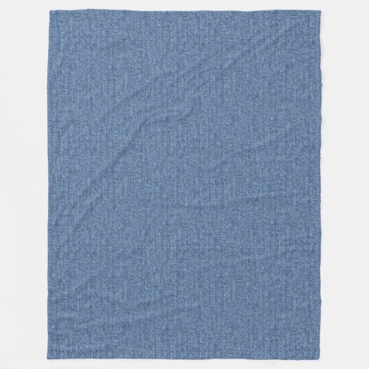 DENIM TEXTURE BLUE STIL PATTER FLEECEDECKE (Vorderseite)
