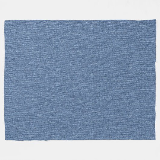 DENIM TEXTURE BLUE STIL PATTER FLEECEDECKE (Vorderseite (Horizontal))