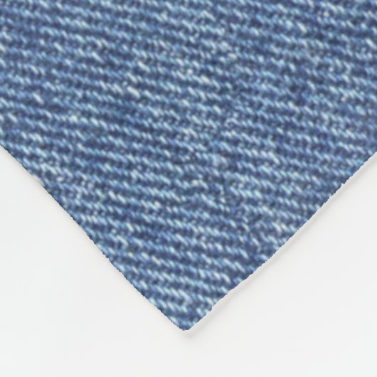 DENIM TEXTURE BLUE STIL PATTER FLEECEDECKE (Ecke)