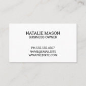 Denim Texture | Gold gebürstet Visitenkarte (Rückseite)