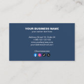 Denim Texture Modern Loyalty Card Treuekarte (Rückseite)