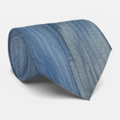Denim Texture Neck Tie Krawatte (Gerollt)