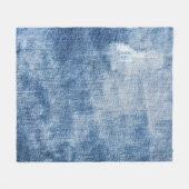 Denim Texture: Rugged Holes. Fleecedecke (Vorderseite (Horizontal))