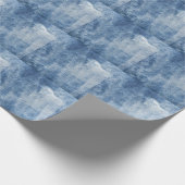 Denim Texture: Rugged Holes. Geschenkpapier (Ecke)
