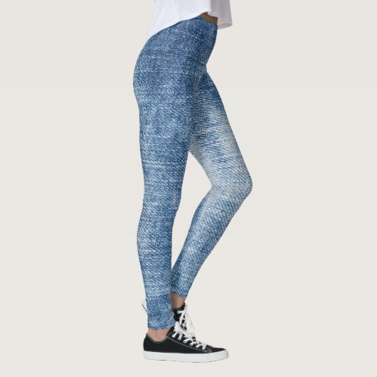 Denim Texture: Rugged Holes. Leggings (Rechts)